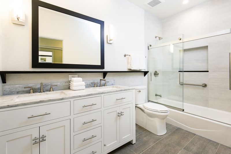 Floating Vanity and Double Sinks
